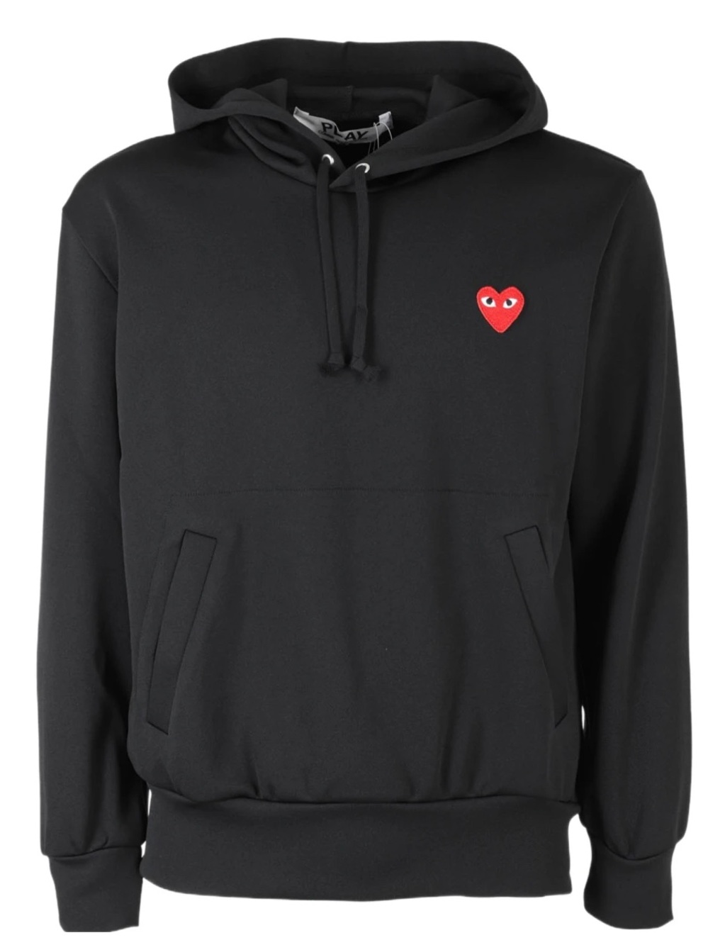 Comme des Garcons PLAY Black Hoodie with Red Heart Patch Japan Size Small